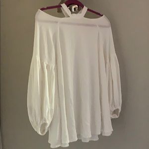 WHITE FREE PEOPLE MINI DRESS